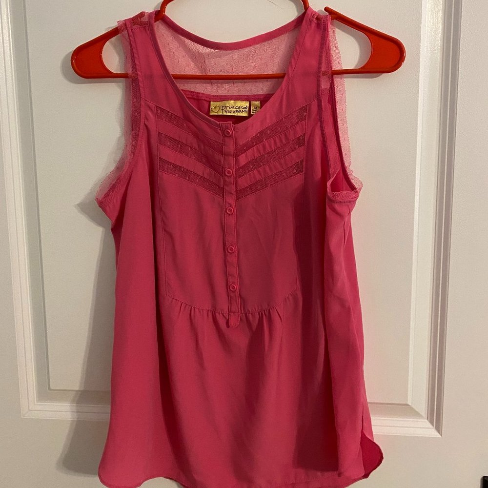 Princess Vera Wang Hot Pink Blouse M